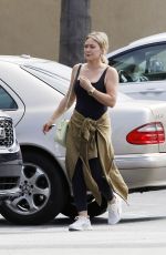 HILARY DUFF Out Shopping at Bristol Farms in Los Angeles 05/17/2023