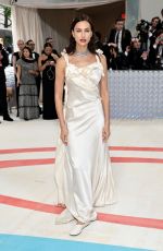 IRINA SHAYK at 2023 Met Gala Celebrating Karl Lagerfeld: A Line of Beauty in New York 05/01/2023