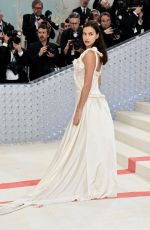IRINA SHAYK at 2023 Met Gala Celebrating Karl Lagerfeld: A Line of Beauty in New York 05/01/2023