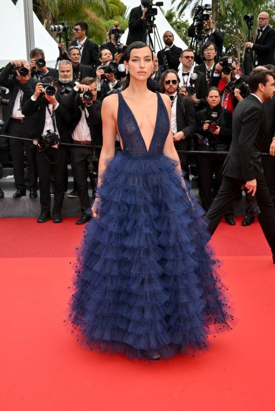 IRINA SHAYK at Killers of the Flower Moon Premiere at 76th Annual Cannes Film Festival 05/20/2023