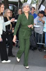 JANE FONDA Arrives at Today Show to Promote Her Latest Movie Book Club: The Next Chapter in New York 05/08/2023