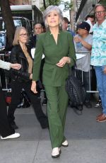 JANE FONDA Arrives at Today Show to Promote Her Latest Movie Book Club: The Next Chapter in New York 05/08/2023