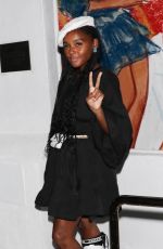 JANELLE MONAE Out for Dinner at Drake