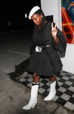 JANELLE MONAE Out for Dinner at Drake