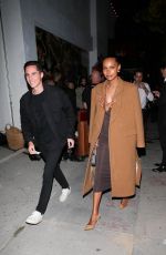 JASMINE TOOKES and Juan David Borrero Arrives at Opening of Drake’s in West Hollywood 05/04/2023