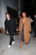 JASMINE TOOKES and Juan David Borrero Arrives at Opening of Drake’s in West Hollywood 05/04/2023
