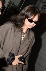 JENNIE KIM Arrives at Dua Lipa