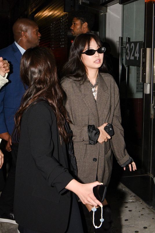 JENNIE KIM Arrives at Dua Lipa’s Met Gala Afterparty in New York 05/01/2023
