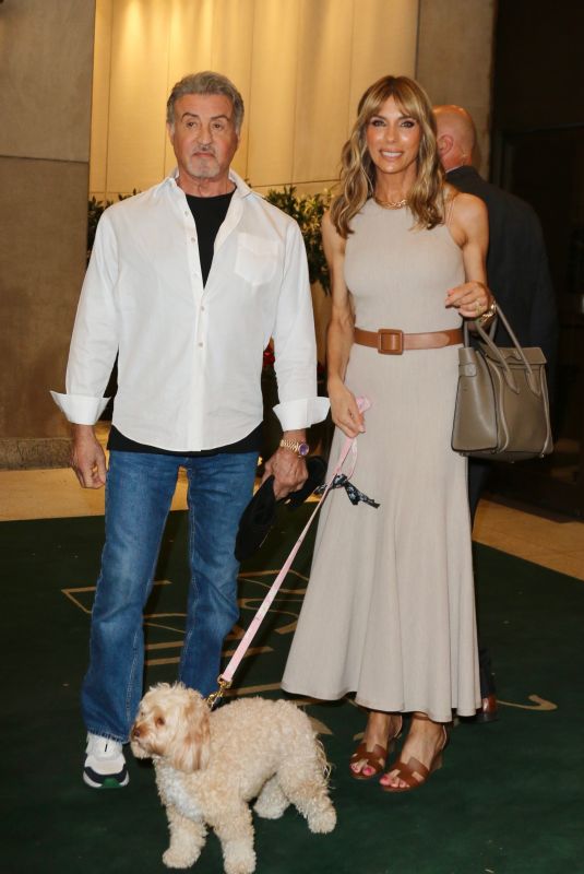 JENNIFER FLAVIN and Sylvester Stallone Promotes Their New Reality Show The Family Stallone in New York 05/11/2023