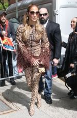 JENNIFER LOPEZ Arrives at Live with Kelly and Mark in New York 05/03/2023