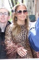 JENNIFER LOPEZ Arrives at Live with Kelly and Mark in New York 05/03/2023