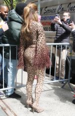 JENNIFER LOPEZ Arrives at Live with Kelly and Mark in New York 05/03/2023