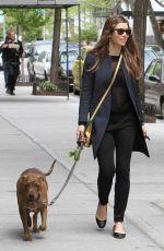 JESSICA BIEL Out with Her Dog in New York 05/18/2023