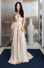 JESSICA WANG Leaves Hotel Martinez in Cannes 05/27/2023