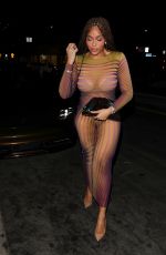 JORDYN WOODS Out for Dinner at Lavo in West Hollywood 05/19/2023