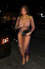 JORDYN WOODS Out for Dinner at Lavo in West Hollywood 05/19/2023