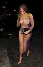 JORDYN WOODS Out for Dinner at Lavo in West Hollywood 05/19/2023