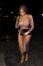 JORDYN WOODS Out for Dinner at Lavo in West Hollywood 05/19/2023