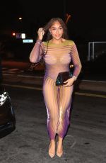 JORDYN WOODS Out for Dinner at Lavo in West Hollywood 05/21/2023