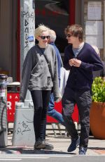 JULIA GARNER and Charlie Tahan Out in New York 05/25/2023