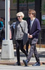 JULIA GARNER and Charlie Tahan Out in New York 05/25/2023