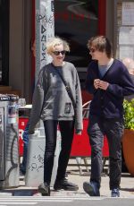 JULIA GARNER and Charlie Tahan Out in New York 05/25/2023