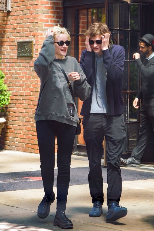 JULIA GARNER and Charlie Tahan Out in New York 05/25/2023