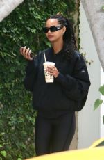 JULIANA NALU Arrives at Kate Somerville in West Hollywood 05/23/2023
