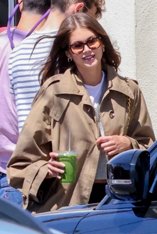 KAIA GERBER Out for Green Juice Smoothie in Los Feliz 05/06/2023