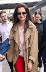 KATIE HOLMES Arrives at Nice Airport 05/17/2023