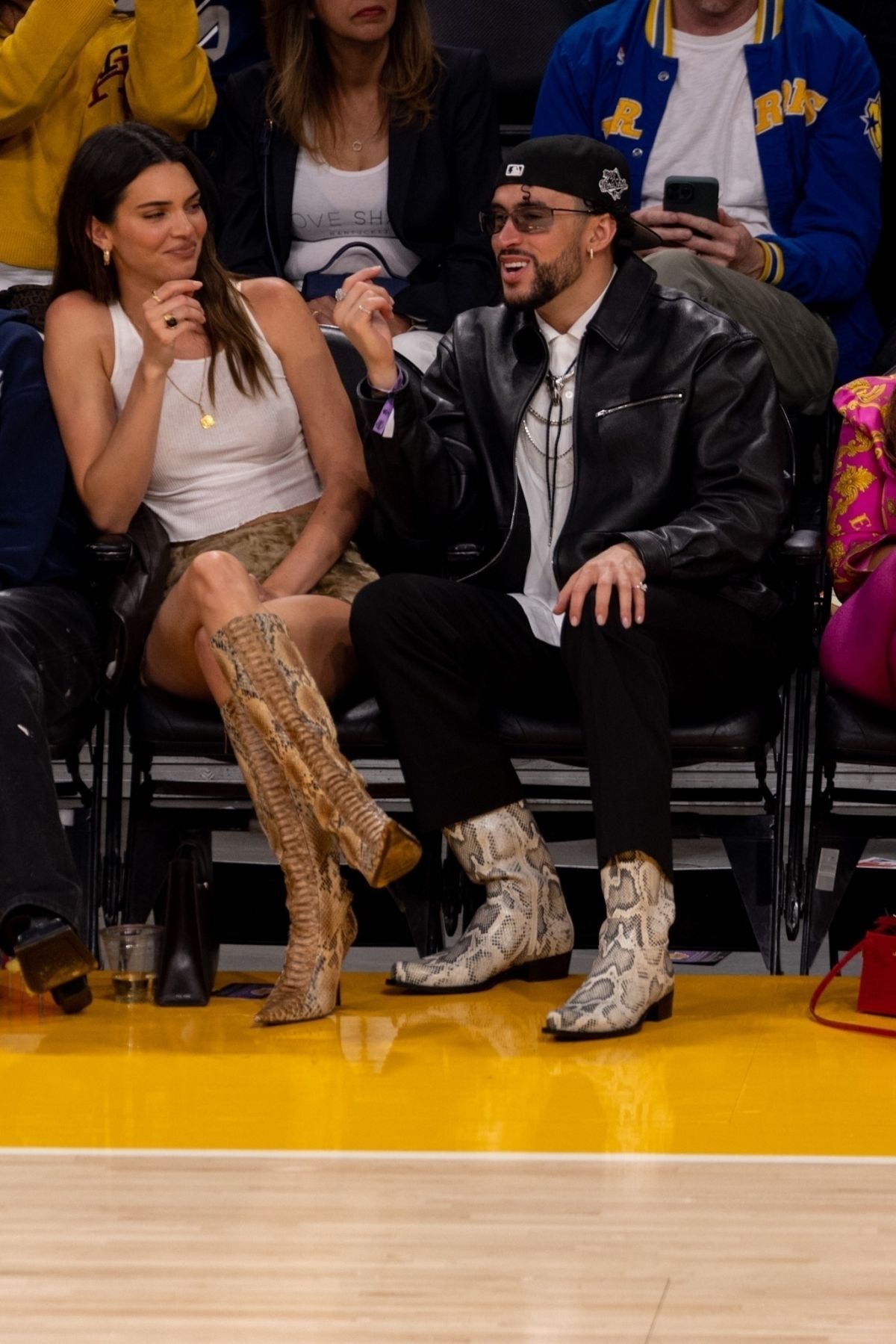 KENDALL JENNER and Bad Bunny at Lakers Game in Los Angeles 05/12/2023 ...