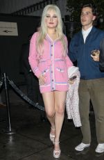 KIM PETRAS Leaves Chanel Party in Chateau Marmont in Los Angeles 05/09/2023