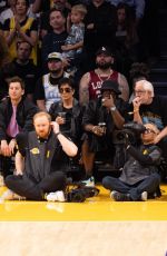 KIRSJENNER and Corey Gamble at Lakers Game at Crypto.com Arena in Los Angeles 05/22/2023