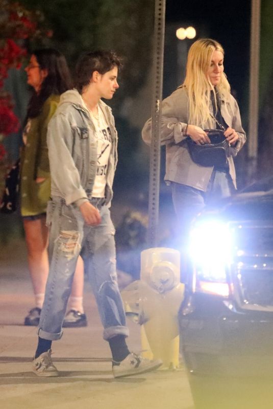 KRISTEN STEWART and DYLAN MEYER on a Dinner Date in West Hollywood 05/19/2023