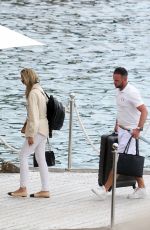 LADY VICTORIA HERVEY Leaves Hotel Eden Roc in Cap D