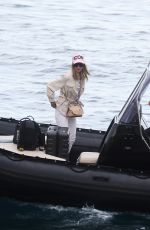 LADY VICTORIA HERVEY Leaves Hotel Eden Roc in Cap D