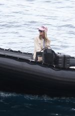 LADY VICTORIA HERVEY Leaves Hotel Eden Roc in Cap D