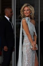LADY VICTORIA HERVEY Leaves Hotel Martinez in Cannes 05/16/2023