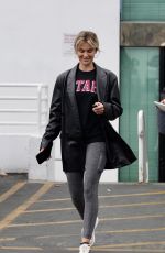 LALA KENT in a Leather Jacket Out Shopping in West Hollywood 05/09/2023