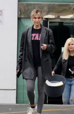 LALA KENT in a Leather Jacket Out Shopping in West Hollywood 05/09/2023