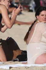 LANA DEL REY in Swimsuit at Ipanema Beach in Rio de Janeiro 05/26/2023