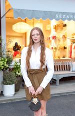 LARSEN THOMPSON at Laura Brown and Sezane Fete Opening at Brentwood Country Mart Store 05/17/2023