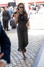 LAURA HARRIER Arrives at Hotel Martinez in Cannes 05/18/2023