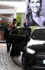 LAURA HARRIER Leaves Hotel Martinez in Cannes 05/17/2023
