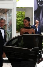 LAURA HARRIER Leaves Hotel Martinez in Cannes 05/17/2023