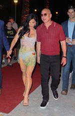 LAUREN SANCHEZ and Jeff Bezos Arrives at F1 Carbone Beach Party in Miami 05/06/2023