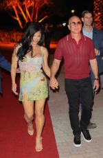 LAUREN SANCHEZ and Jeff Bezos Arrives at F1 Carbone Beach Party in Miami 05/06/2023