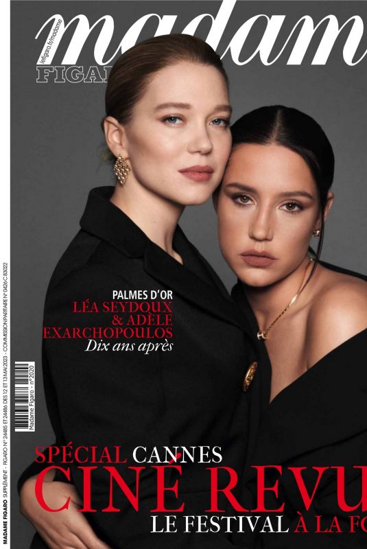 LEA SEYDOUX and ADELE EXARCHOPOULOS in Madame Figaro, May 2023