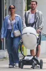 LEONA LEWIS and Dennis Jauch Out with Their Baby in Studio City 05/06/2023