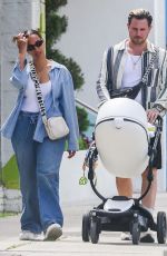 LEONA LEWIS and Dennis Jauch Out with Their Baby in Studio City 05/06/2023